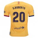 Maglia Barcellona NO.20 S.Roberto Away 2019 2020 Giallo Maglia Barcellona NO.20 S.Roberto Away 2019 2020 Giallo