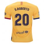Maglia Barcellona NO.20 S.Roberto Away 2019 2020 Giallo