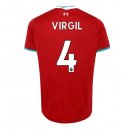 Maglia Liverpool NO.4 Virgil Home 2020 2021 Rosso