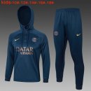 Bambino Felpa Cappuccio PSG 2024 Blu 2 Bambino Felpa Cappuccio PSG 2024 Blu 2