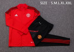 Giacca Manchester United 2023 Rosso Nero Giacca Manchester United 2023 Rosso Nero