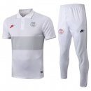 Polo Paris Saint Germain Set Completo 2019 2020 Bianco Grigio Polo Paris Saint Germain Set Completo 2019 2020 Bianco Grigio