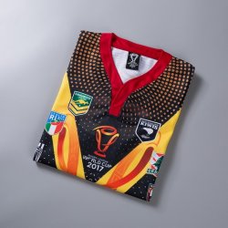 Thailandia Maglia RLWC Selección Nacional 2017 2018 Nero Thailandia Maglia RLWC Selección Nacional 2017 2018 Nero