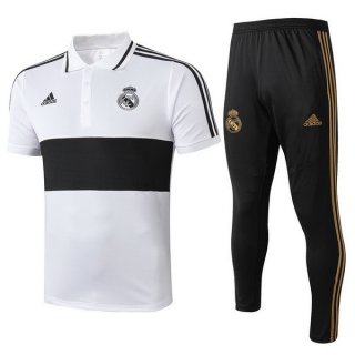 Polo Real Madrid Set Completo 2019 2020 Bianco Nero