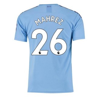 Maglia Manchester City NO.26 Mahrez Home 2019 2020 Blu