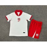 Maglia Polonia Home Bambino 2024 2025 Maglia Polonia Home Bambino 2024 2025