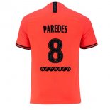 Maglia Paris Saint Germain NO.8 Paredes Away 2019 2020 Arancione