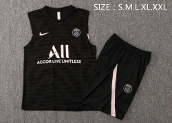 Maglia Paris Saint Germain Senza Maniche 2022 Nero