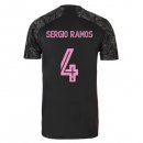 Maglia Real Madrid Terza NO.4 Sergio Ramos 2020 2021 Nero
