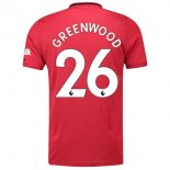 Maglia Manchester United NO.26 Greenwood Home 2019 2020 Rosso