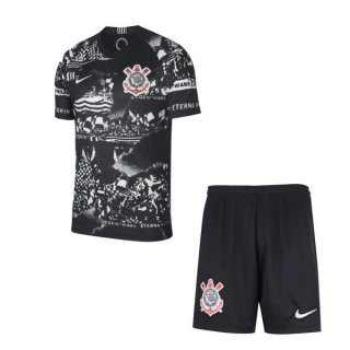 Maglia Corinthians Paulista Terza Bambino 2019 2020 Nero