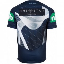 Maglia di Formazione Rugby Nsw Blues 2018 Blu Maglia di Formazione Rugby Nsw Blues 2018 Blu