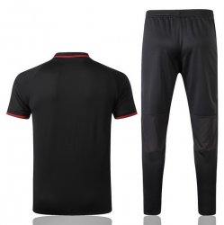 Polo Set Completo Manchester United 2019 2020 Nero Rosso Polo Set Completo Manchester United 2019 2020 Nero Rosso