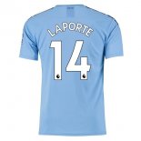 Maglia Manchester City NO.14 Laporte Home 2019 2020 Blu