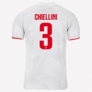 Maglia Juventus NO.3 Chiellini Away 2019 2020 Grigio Bianco