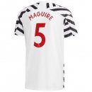 Maglia Manchester United NO.5 Maguire Terza 2020 2021 Bianco