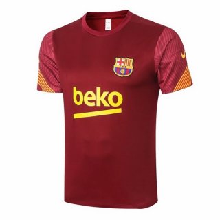 Maglia di Formazione Barcellona 2020 2021 Rosso Giallo