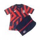 Maglia Stati Uniti Away Bambino 2021 Rosso Maglia Stati Uniti Away Bambino 2021 Rosso