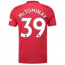 Maglia Manchester United NO.39 McTominay Home 2019 2020 Rosso Maglia Manchester United NO.39 McTominay Home 2019 2020 Rosso