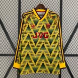 Thailandia Maglia Arsenal Away ML Retro 1991 1993 Thailandia Maglia Arsenal Away ML Retro 1991 1993