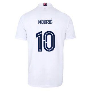 Maglia Real Madrid Home NO.10 Modric 2020 2021 Bianco