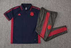 Polo Set Completo Bayern Munich 2019 2020 Blu Grigio