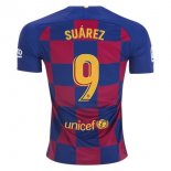 Maglia Barcellona NO.9 Suarez Home 2019 2020 Blu Rosso