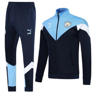 Felpa Manchester City 2019 2020 Blu Bianco