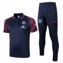Polo Set Completo Paris Saint Germain 2020 2021 Nero Rosso