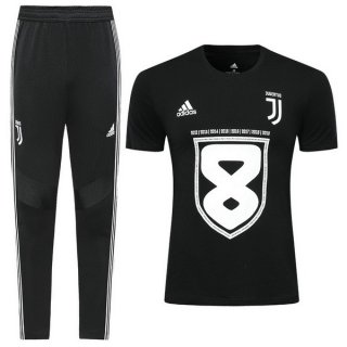 Maglia di Formazione Juventus Set Completo 2019 2020 Nero