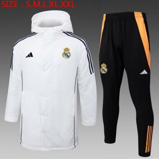 Piumino Real Madrid Set Completo 2024 2025 Bianco 2