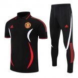 Polo Manchester United Set Completo 2022 2023 Nero