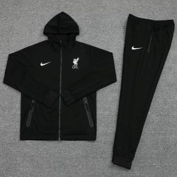 Felpa Cappuccio Liverpool 2020 2021 Nero