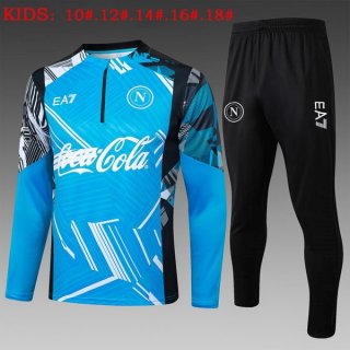 Bambino Felpa Allenamento Napoli 2025 2026 Blu