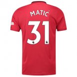 Maglia Manchester United NO.31 Matic Home 2019 2020 Rosso