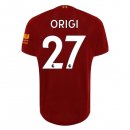 Maglia Liverpool NO.27 Origi Home 2019 2020 Rosso