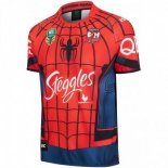 Thailandia Maglia Sydney Roosters Spider Man 2017 2018 Rosso Thailandia Maglia Sydney Roosters Spider Man 2017 2018 Rosso