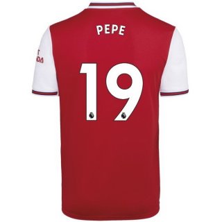 Maglia Arsenal NO.19 Pepe Home 2019 2020 Rosso