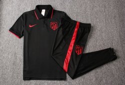 Polo Atlético Madrid Set Completo 2019 2020 Nero