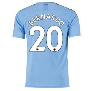 Maglia Manchester City NO.20 Bernardo Home 2019 2020 Blu