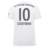 Maglia Bayern Munich NO.10 Coutinho Away 2019 2020 Bianco
