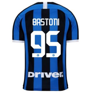 Maglia Inter Milan NO.95 Bastoni Home 2019 2020 Blu