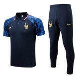 Polo Francia Set Completo 2022 2023 Blu Polo Francia Set Completo 2022 2023 Blu