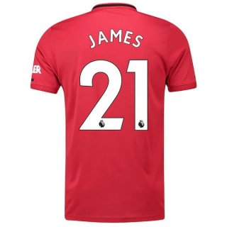 Maglia Manchester United NO.21 James Home 2019 2020 Rosso