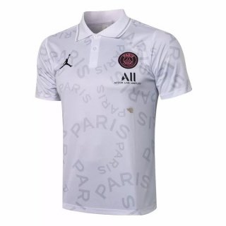 Polo Paris Saint Germain 2021 2022 Bianco Rosa