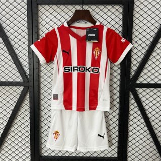 Maglia Sporting Gijon Home Bambino 2024 2025