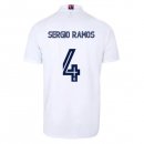 Maglia Real Madrid Home NO.4 Sergio Ramos 2020 2021 Bianco