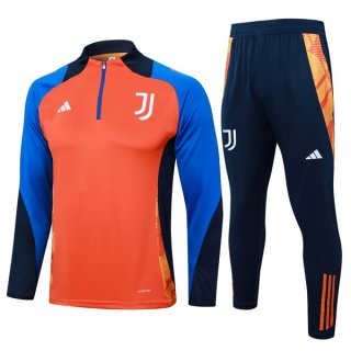 Felpa Allenamento Juventus 2024 2025 Arancione Blu 3