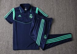 Polo Real Madrid Set Completo 2019 2020 Blu Navy