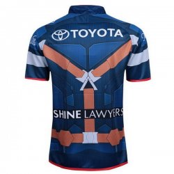 Thailandia Maglia Cowboys Capitan America Blu